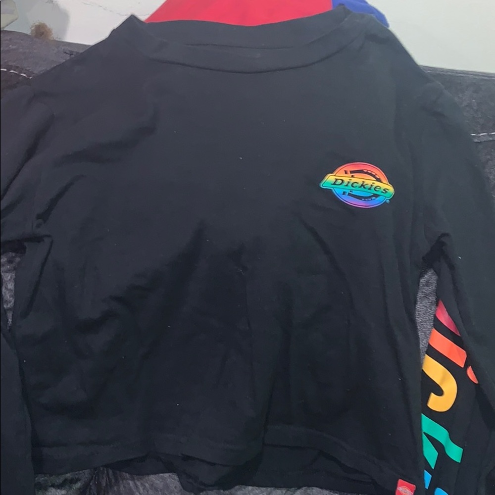 Rockies Rainbow Crop top Size Medium Worm 1 time